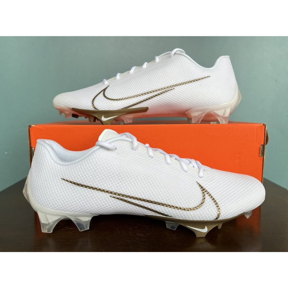 Nike Vapor Edge Speed 360 White/Gold Football Shoes Men's Size 14 CD0082-111